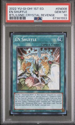 2022 PSA 10 YUGIOH BATTLES OF LEGEND 1ST ED SECRET RARE EN SHUFFLE 💫-image