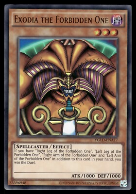 EXODIA THE FORBIDDEN ONE - YGLD-ENA17 - YUGI GOLD DECKS SET YUGIOH HOLO - NM-image