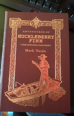 Huckleberry Finn Leather bound Collectors Edition - Genuine Leather-image