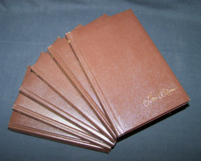 Louis L'Amour Bantam Leatherette Collection - Lot of 6 books from Sackett Series-image