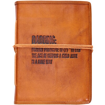 Leather Bound Journal - Dadding The Act Of Kepping A Child Alive (96 Pages) NEW-image