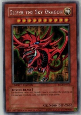 1996 Slifer the Sky Dragon GBI-001 Ultra RaRe yugioh NM Excellent Condition -image