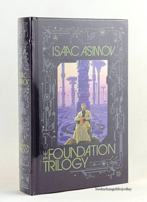 THE FOUNDATION TRILOGY Isaac Asimov Bonded Leather Gilded Ribbon Bookmark SEALED-image