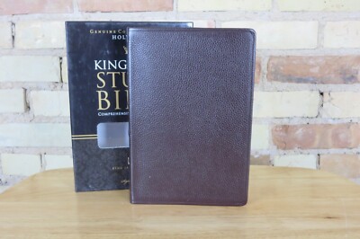 Thomas Nelson Signature Series King James Study Bible, Brown Cowhide Leather-image