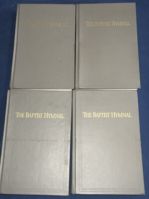 THE BAPTIST HYMNAL Hymn Book 1991 Lot 4 W Music Note Church Songs Grey HB VG-image