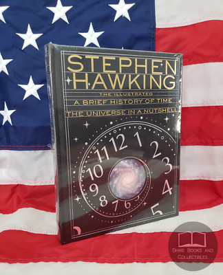 NEW SEALED Stephen Hawking Illustrated A Brief History of Time Bonded Leather-image