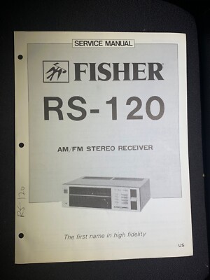 Fisher RS-120 Service Manual AM/FM Stereo Receiver Original-image