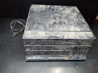 Fisher MC-617 Turntable Tape Deck Broken Missing pieces Parts Or Repair Only -image