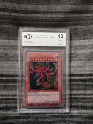 Yugioh Tcg Card Slifer The Sky Dragon LC01-EN002 BCCG 10 mint or Better -image