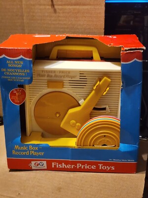 Toy Fisher Price Music Box Record Player 10 Classic Tunes 01697 All new Songs-image