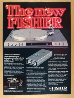 1981 Fisher MT6360 Turntable vintage print Ad-image