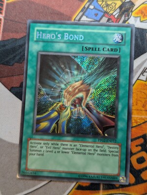 Yu-Gi-Oh! Elemental Hero Hero's Bond Secret Rare Card PP02-EN012-image
