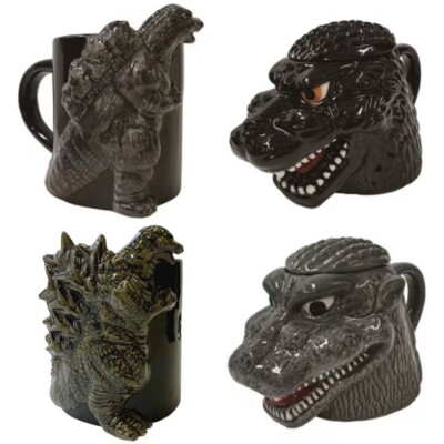 Toho Godzilla 3D Mug Cup 4 Types 1994 1954 2023 Godzilla Store Japan Excl Figure-image