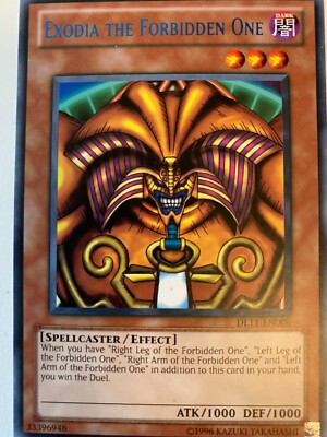 Yugioh Exodia The Forbidden One DL11-EN006 Rare BLUE NM-image