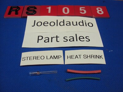 Fisher RS-1058 Receiver Replacement Stereo Lamp & Heat Shrink. Lamp Is New.-image