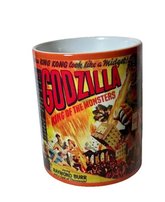 1956 UK Godzilla King of the Monsters Movie Poster 11oz Ceramic Coffee Mug-image