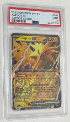 Pokemon TCG 151 Zapdos EX PSA Graded Near Mint 9 Scarlet Violet-image