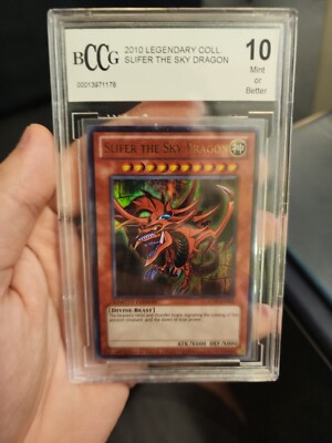 2010 Slifer The Sky Dragon Yugioh Legendary Collection BCCG 10 Mint-image