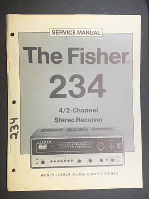 Fisher 234 Service Manual 4/2-Channel Stereo Receiver Original-image