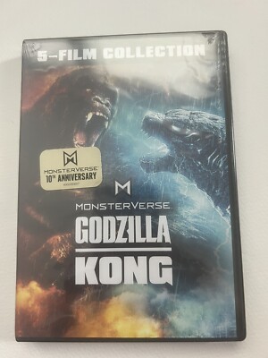 Godzilla / Kong Monsterverse 10TH ANNIVERSARY 5-Film Collection DVD  NEW Sealed-image