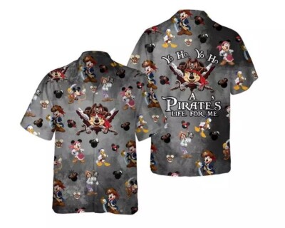 Mickey Mouse & Friends A Pirate's Life For Me Hawaiian Shirt -image