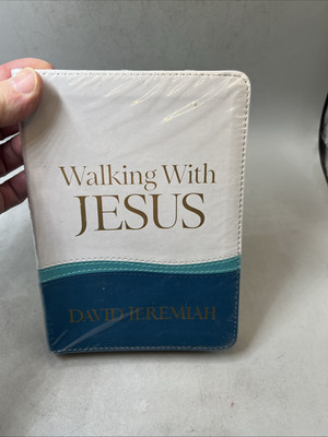 Walking With JESUS Leather Bound Devotional by D. Jeremiah ~New Factory-Sealed~-image