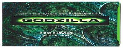 GODZILLA FILM FRAME REPRODUCTION FAUX LIZARD SKIN CASE MOVIE PREMIERE 1998-image