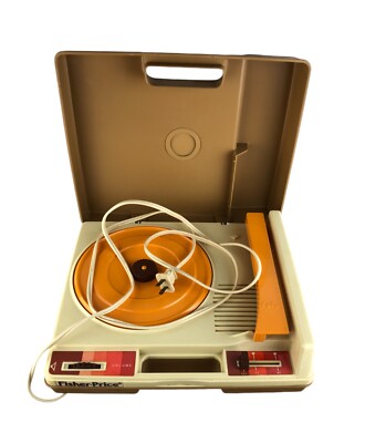 Vintage 1978 Fisher Price Record Player Model 825 Turntable Wobbles Needs Work-image
