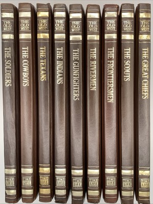 Lot of Nine of the Old West Series, 1970's Leather Cover, B155-image