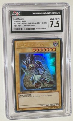 Yugioh Dark Magician LC01 #EN001 CGC Graded 7.5 Holo Not PSA Card-image