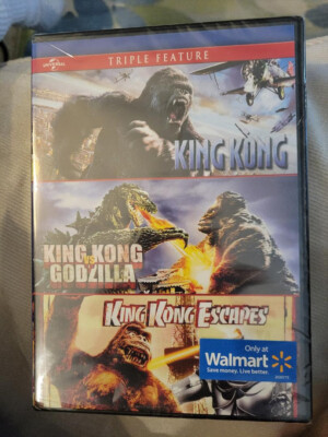 Sealed Universal King Kong, King Kong vs Godzilla, King Kong Escapes 3 Movie DVD-image