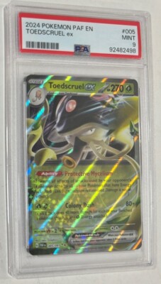 Pokemon TCG Toedscruel Ex Obsidian Flames PSA Graded Near Mint 9 Scarlet Violet-image