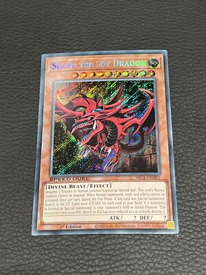 Yugioh Slifer The Sky Dragon Secret Rare Speed Duel SBC1-ENH01-image
