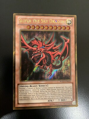 Yu-Gi-Oh! TCG Slifer The Sky Dragon Premium Gold PGLD-EN032 Unlimited NM-image