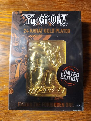 Fanattik - Yugioh - Gold Plated Limited Edition Metal Card - Exodia-image