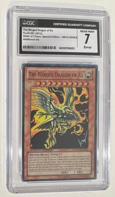 Yugioh The Wing Dragon Of Ra Order Of Chaos Special ORCS-ENSE2 CGC Graded 7-image