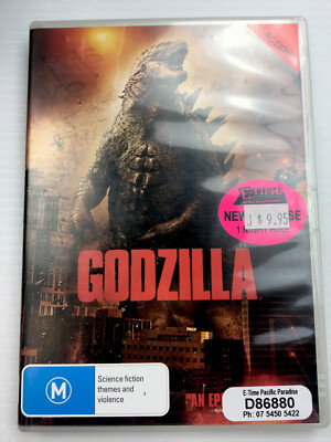 Godzilla - Aaron Taylor-Johnson, Elizabeth Olsen, DVD, R4 PAL, M with Tracking-image
