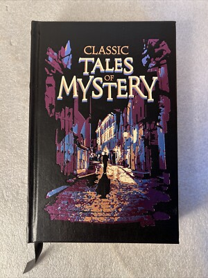 NEW Classic Tales of Mystery Edgar Poe Hercule Poirot Leather Bound Hardcover-image