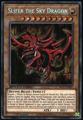 Yu-Gi-Oh! - Slifer The Sky Dragon 2023 SBC1-ENH01 Secret Rare 1st Edition-image