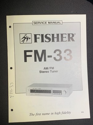 Fisher FM-33 Service AM/FM Stereo Tuner Original-image