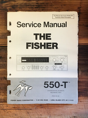 Fisher Model 550-T Receiver Service Manual *Original*-image
