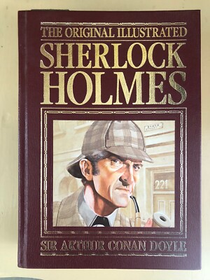 THE ORIGINAL ILLUSTRATED SHERLOCK HOLMES - 1987 VINTAGE BONDED LEATHER HC-image