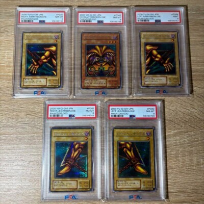 PSA 8-9 Exodia the Forbidden One Secret Rare set of 5 YuGiOh PHANTOM GOD Japan-image