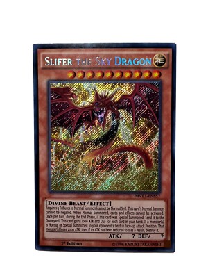 Yugioh! Slifer the Sky Dragon - MVP1-ENS57 - Secret Rare - 1st Edition Near Mint-image