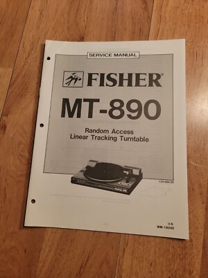 Fisher MT 890 Turntable Service Manual repair-image