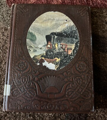 VTG 1973 THE RAILROADERS BY TIME LIFE BOOKS-FAUX LEATHER COVER-image