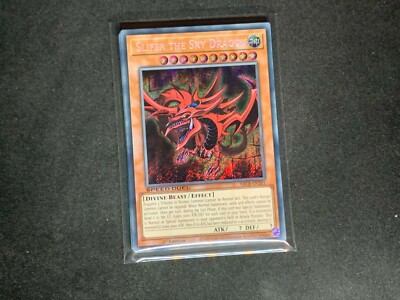 SBCB-EN201 Slifer the Sky Dragon Secret Rare 1st Edition Mint YuGiOh Card-image