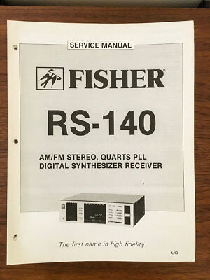 Fisher RS-140 Receiver Service Manual *Original*-image
