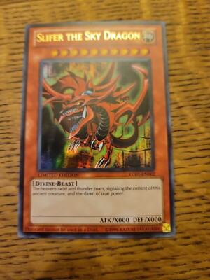 Slifer the Sky Dragon - Limited Edition Yugioh God Card Holo Foil Ultra Rare-image