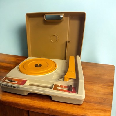 Vintage Fisher Price Record Player 1978 Turntable Portable Phonograph #825 EUC-image